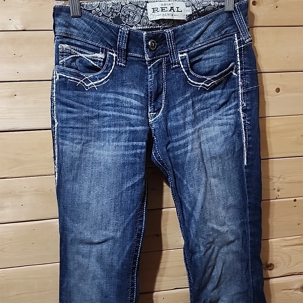 Ariat Real Denim Size 27R Bootcut Inseam 32in - Picture 4 of 7